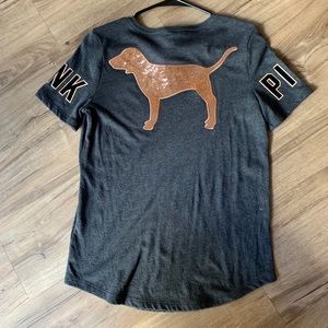 PINK embellished T shirt